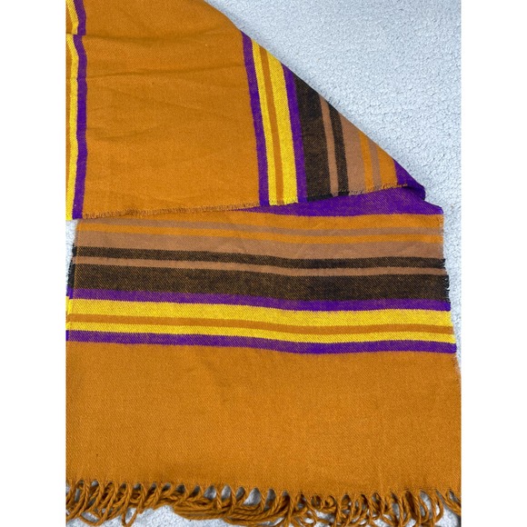 Cashwear Multicolor Striped Scarf Made In France - Picture 4 of 5